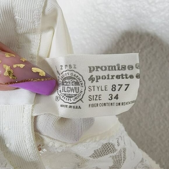 Dolores For Poriette Vintage Floral Lace Bustier Corset Garters Size 34 White - Picture 3 of 9